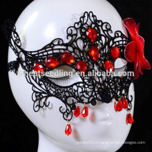 Style vénitien Sexy Red Black Lace Party Mask Chine Wholesale Masquerade Mask